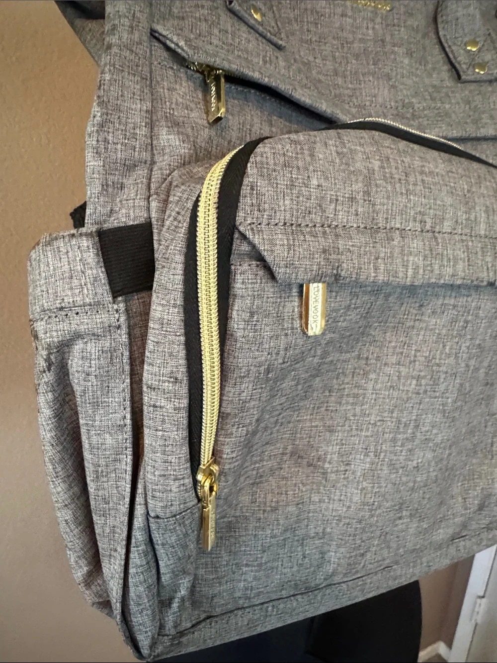 Lovevook Gray Women's Laptop Backpack Tote BNWT